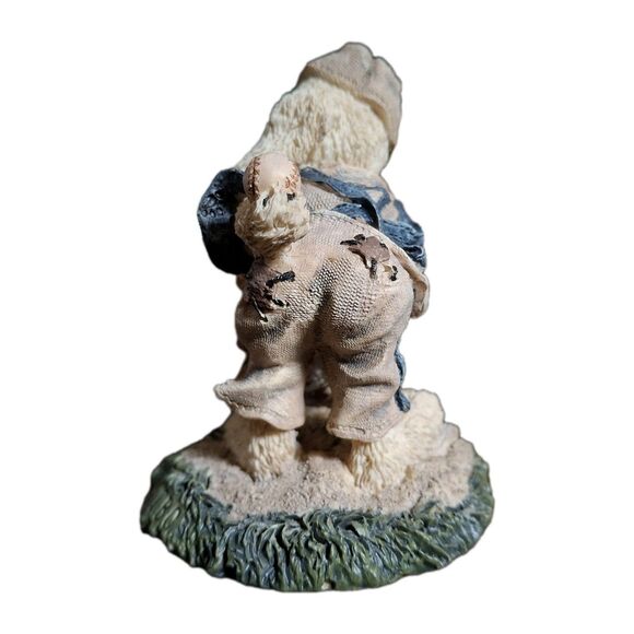 Boyds Bears & Friends Bearstone Baseball Lefty on the Mound Gift Collectible - Picture 4 of 5